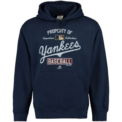 New York Yankees Majestic Vintage Property of Navy MLB Hoodie - Click Image to Close
